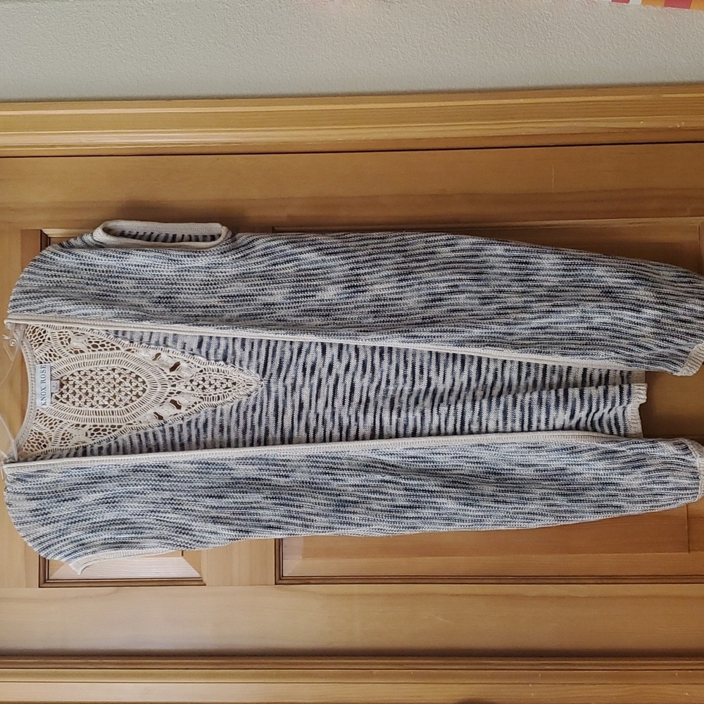 Knox Rose Womens S Short Sleeve Cardigan - Picture 2 of 5